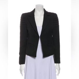 Smythe gray wool moto style blazer EUC
